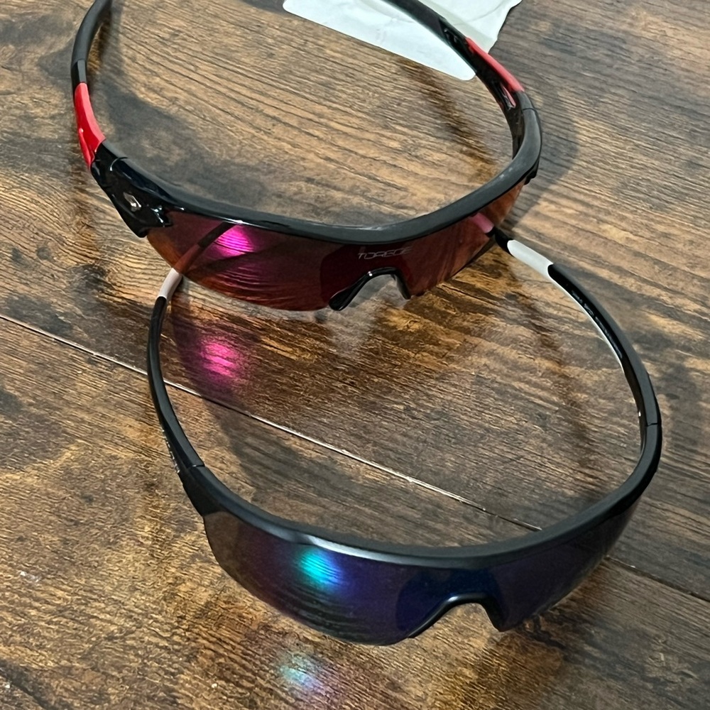Men's Red and Black Sunglasses